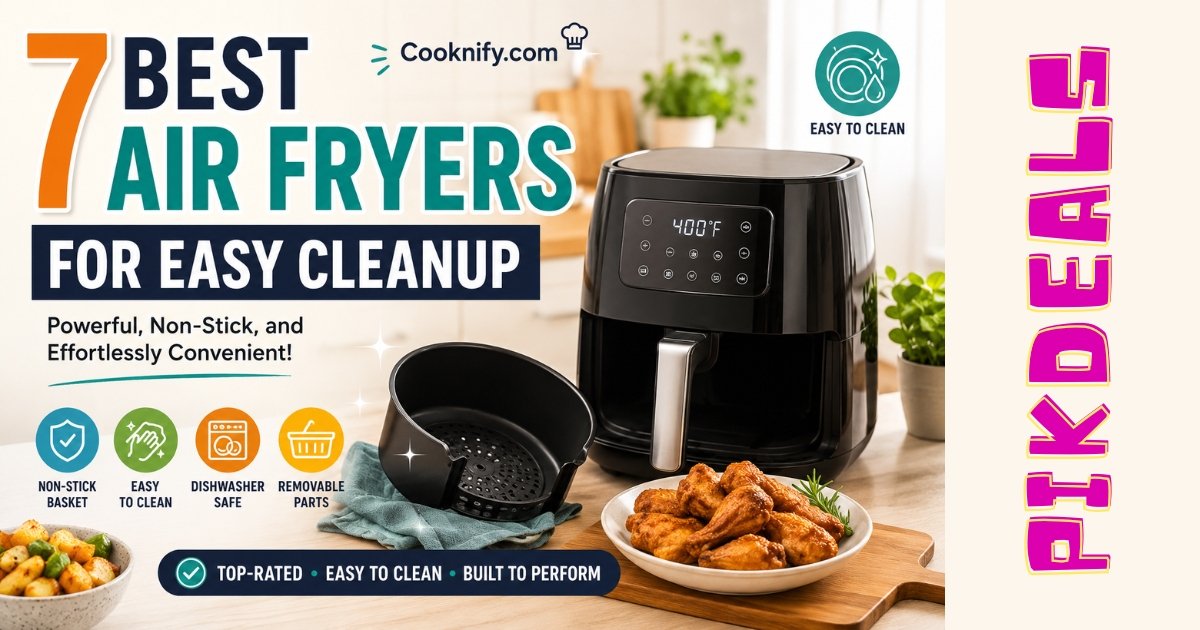 7 Best Air Fryers for Easy Cleanup: Powerful, Non-Stick, and Effortlessly Convenient!