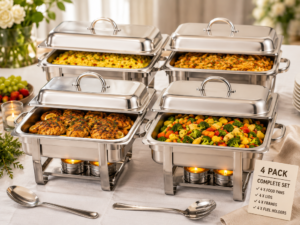 Chafing Dishes 4 Pack Why This 1 Set Is Best For Parties